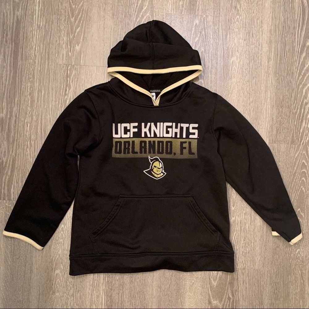 UCF Knights Russell Athletic Hoodie Hooded Sweatshirt Youth Size Medium (8)‎